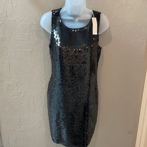 NWT Trina Turk black sequin dress size2